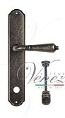 Дверная ручка Venezia на планке PL02 мод. Vignole (ант. серебро) сантехническая