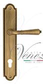 Дверная ручка Venezia на планке PL98 мод. Vignole (мат. бронза) под цилиндр