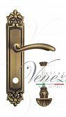 Дверная ручка Venezia на планке PL96 мод. Versale (мат. бронза) сантехническая, поворо