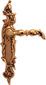 Дверная ручка CLASS на планке 350мм мод. Jumana 1100/1130 (золото 24К + коричневый) пр
