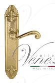 Дверная ручка Venezia на планке PL90 мод. Carnevale (полир. латунь) проходная