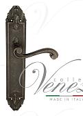 Дверная ручка Venezia на планке PL90 мод. Vivaldi (ант. серебро) проходная